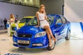 MOSCOW - AUG 2016: Ravon Nexia R3 presented at MIAS Moscow International Automobile Salon on August 20, 2016 in Moscow, Russia