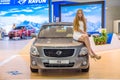 MOSCOW - AUG 2016: Ravon R4 presented at MIAS Moscow International Automobile Salon on August 20, 2016 in Moscow, Russia