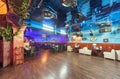 MOSCOW - AUGUST 2014: Interior of the night club