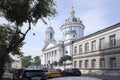 St. Martin cathedral in Alexander Solzhenitsyn street of Moscow. Sunny summer view.