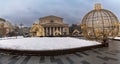 The Moscow Bolshoi Theater Bolshoi Theater , and christmas decorations in winter city