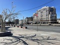 Moscow, Russia, March, 18, 2023. Moscow, Boulevard Ring (Bulvarnoye koltso) in spring in sunny day Royalty Free Stock Photo