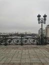 Moscow bridge with Red Squere view Royalty Free Stock Photo