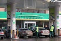 Moscow. The British Petroleum fuelling station