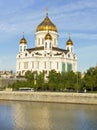 Moscow, cathedral of Jesus Christ Saviour Royalty Free Stock Photo