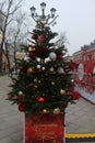 Moscow Christmas Trip. School Street.