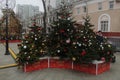 Moscow Christmas Trip. School Street.