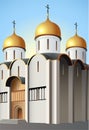 Moscow church vector Royalty Free Stock Photo