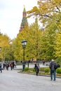 Moscow city. Alexander Garden Royalty Free Stock Photo