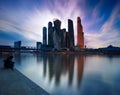 Moscow City modern urban landscape. Russia Royalty Free Stock Photo