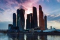 Moscow City modern urban landscape. Russia Royalty Free Stock Photo