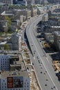 Moscow city center. Birds eye view.