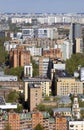 Moscow city center. Birds eye view. Royalty Free Stock Photo