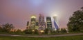 Moscow city in the evening night city Royalty Free Stock Photo