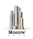 Moscow city linear russia landmark