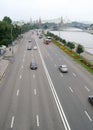 Moscow city road Russian Federation.