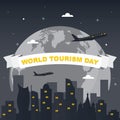 Moscow City Russia Europe Travel World Tourism Day Illustration