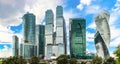 Moscow city, Russia Moscow International Business Center High-rise buildings. Royalty Free Stock Photo