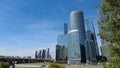 Moscow City skyline. Moscow International Business Centre at day time Royalty Free Stock Photo