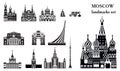 Moscow City Skyline vector 5