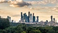 Moscow-City skyscrapers, Russia Royalty Free Stock Photo