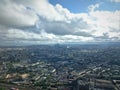 Moscow city. View from the Ostankino Tower in the autumn Royalty Free Stock Photo