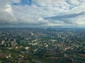 Moscow city. View from the Ostankino Tower in the autumn Royalty Free Stock Photo