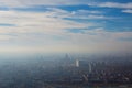 Moscow city. View from the Ostankino Tower Royalty Free Stock Photo