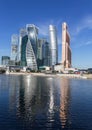 Moscow-city (Moscow International Business Center). Summer. Sunny day. Moscow, Russia.