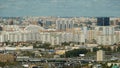 Moscow cityscape. Urban houses against the blue cloudy sky Royalty Free Stock Photo