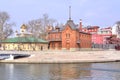 Moscow Emperor's river yachts club Royalty Free Stock Photo