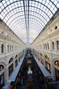 Moscow GUM departmert store Royalty Free Stock Photo