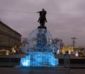 Moscow, ice clock