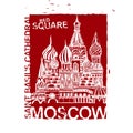 Handdrawn Moscow Image Royalty Free Stock Photo