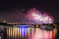 Moscow International Firework Festival 2015 Royalty Free Stock Photo