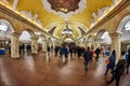 Moscow - 10 January 2017: Komsomolskaya metro station