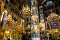 Interior of Dormition Assumption Cathedral in Moscow Kremlin, Russia Royalty Free Stock Photo