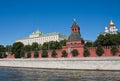 Moscow. Kreml.Wall, Kremlin Palace and Cathedrals