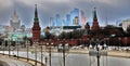 Moscow Kremlin architecture. Ancient towers.