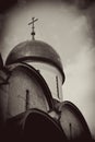 Moscow Kremlin architecture. Old churches. Royalty Free Stock Photo