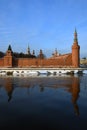 Moscow Kremlin architecture in winter. Ancient towers Royalty Free Stock Photo