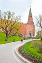 Moscow. Kremlin. Borovitskaya tower Royalty Free Stock Photo