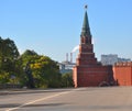 Moscow Kremlin. Borovitskaya tower. Russia Royalty Free Stock Photo