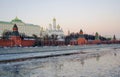 Moscow Kremlin. Color photo. Royalty Free Stock Photo