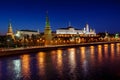 Moscow Kremlin Embankment and Vodovzvodnaya Tower