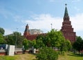 The Moscow Kremlin from the garden Royalty Free Stock Photo