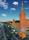 Moscow Kremlin in the morning rush hour