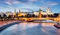 Moscow, Kremlin and Moskva River, Russia Royalty Free Stock Photo