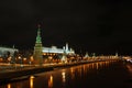 Moscow Kremlin at night Royalty Free Stock Photo