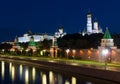 Moscow Kremlin at night. background, architecture.
